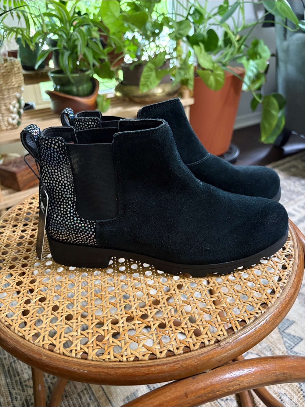 NWT Sorel waterproof youth Emilie  Chelsea boots. Size 5